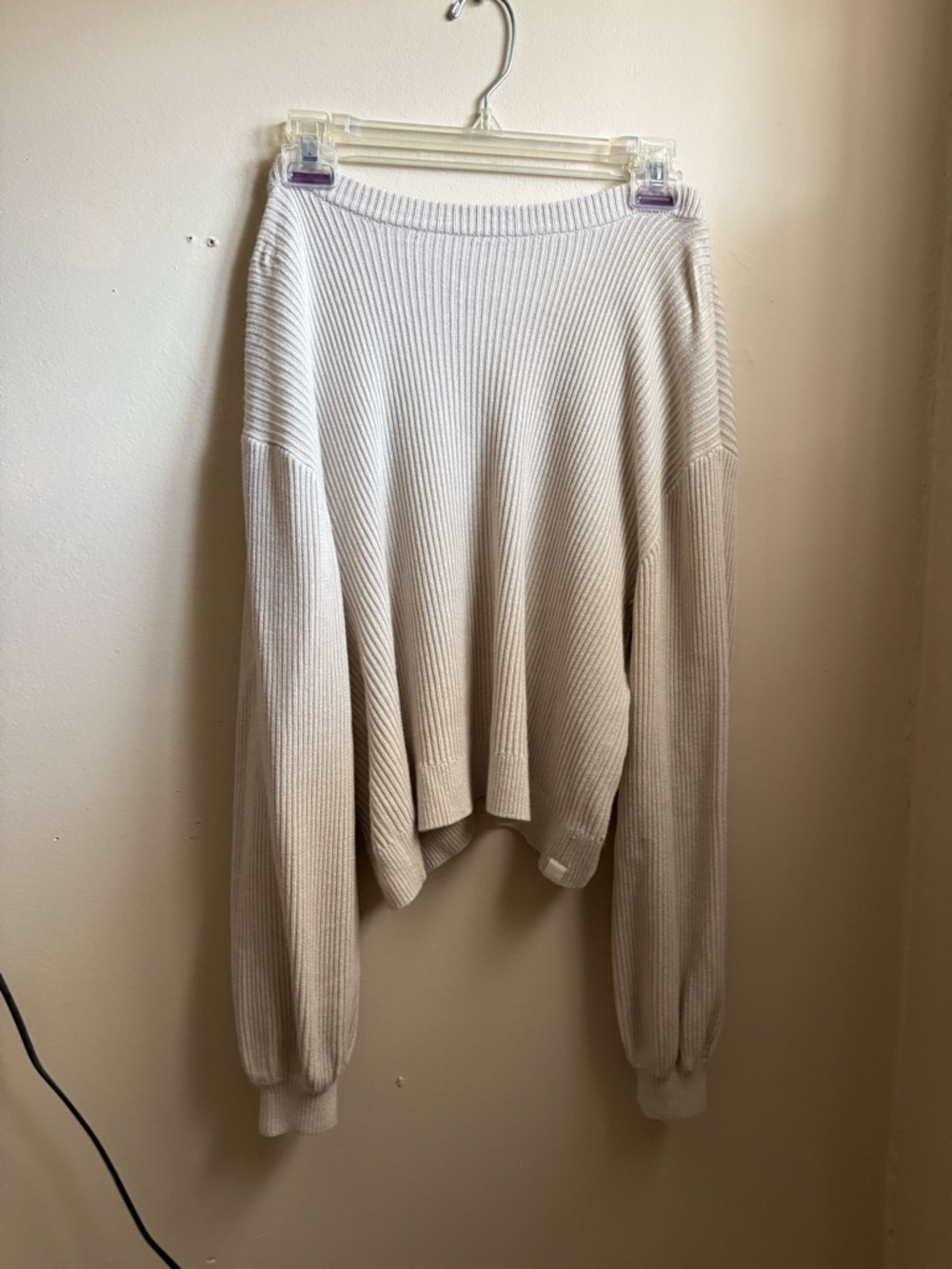 lululemon athletica Ribbed Crewneck Sweater - Cream reversible